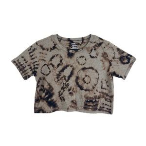 Crop Top Baby Tee, Tie Dye, Medium